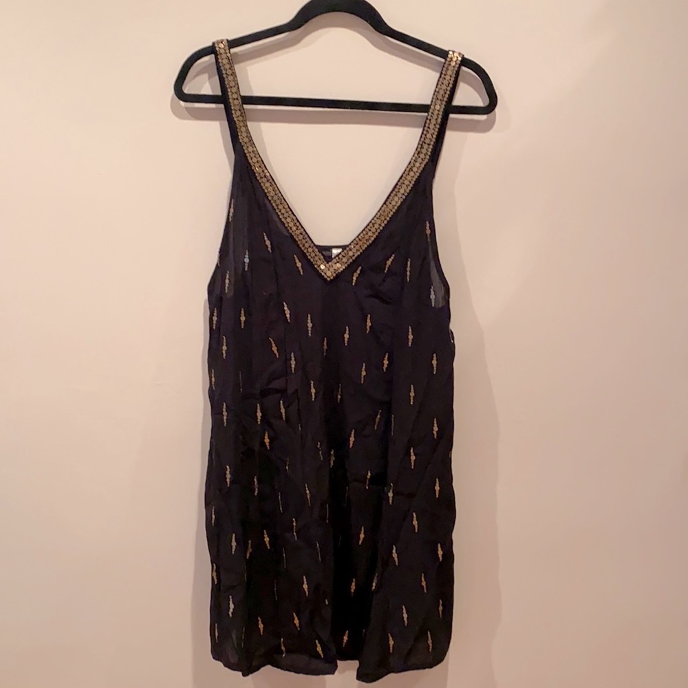 Free People ‘Rising Sun’ Embellished Slipdress (Size M)